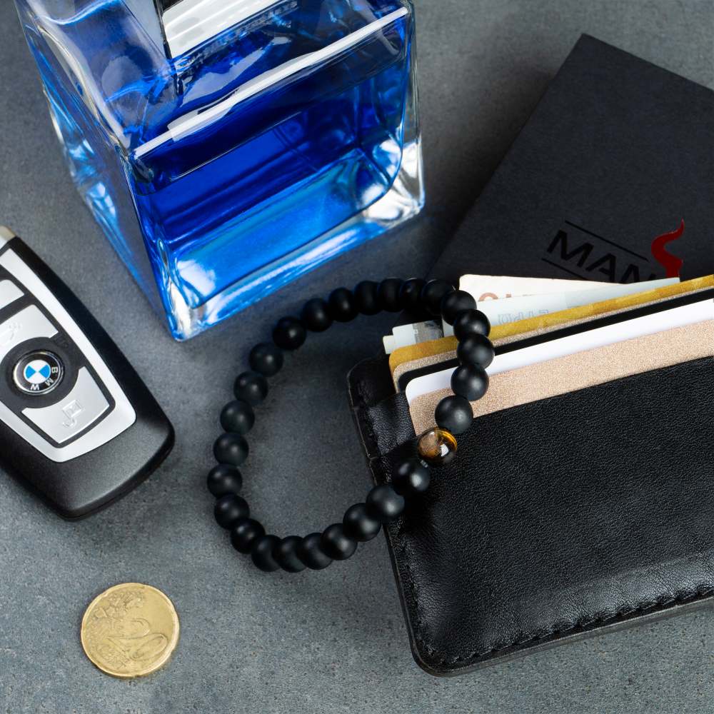 ALPENWOLF ASHBORN | Armband aus Quarzsteinen mit Tigerauge