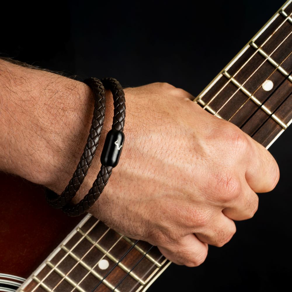 ALPENWOLF DRIFTER | Herrenarmband aus Echtleder | Braun