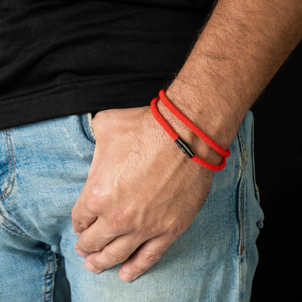 ALPENWOLF FREEDOM | Rotes Herrenarmband aus Nylon