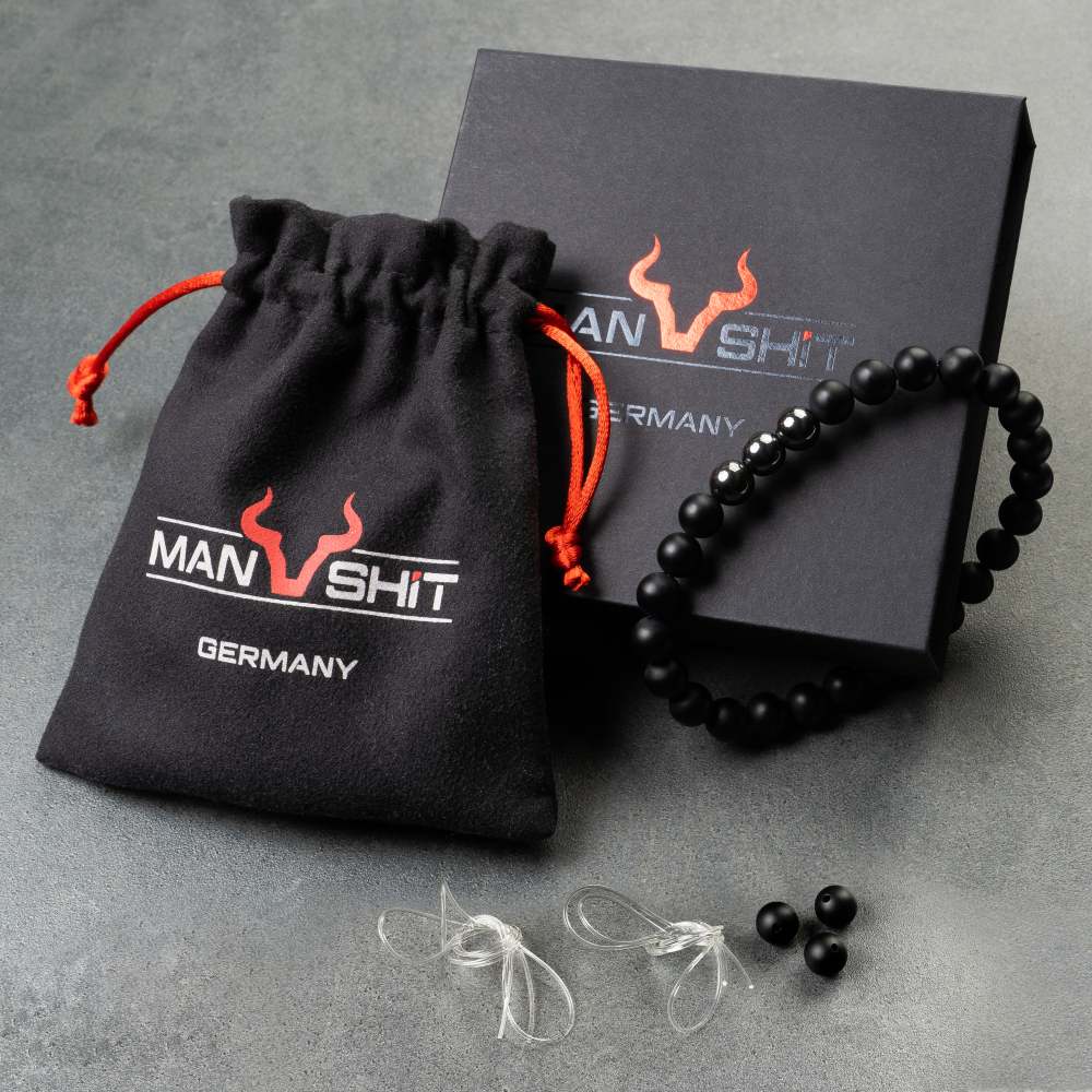 ALPENWOLF PHÖNIX | Armband aus Quarzsteinen mit Babingtonit Kugeln