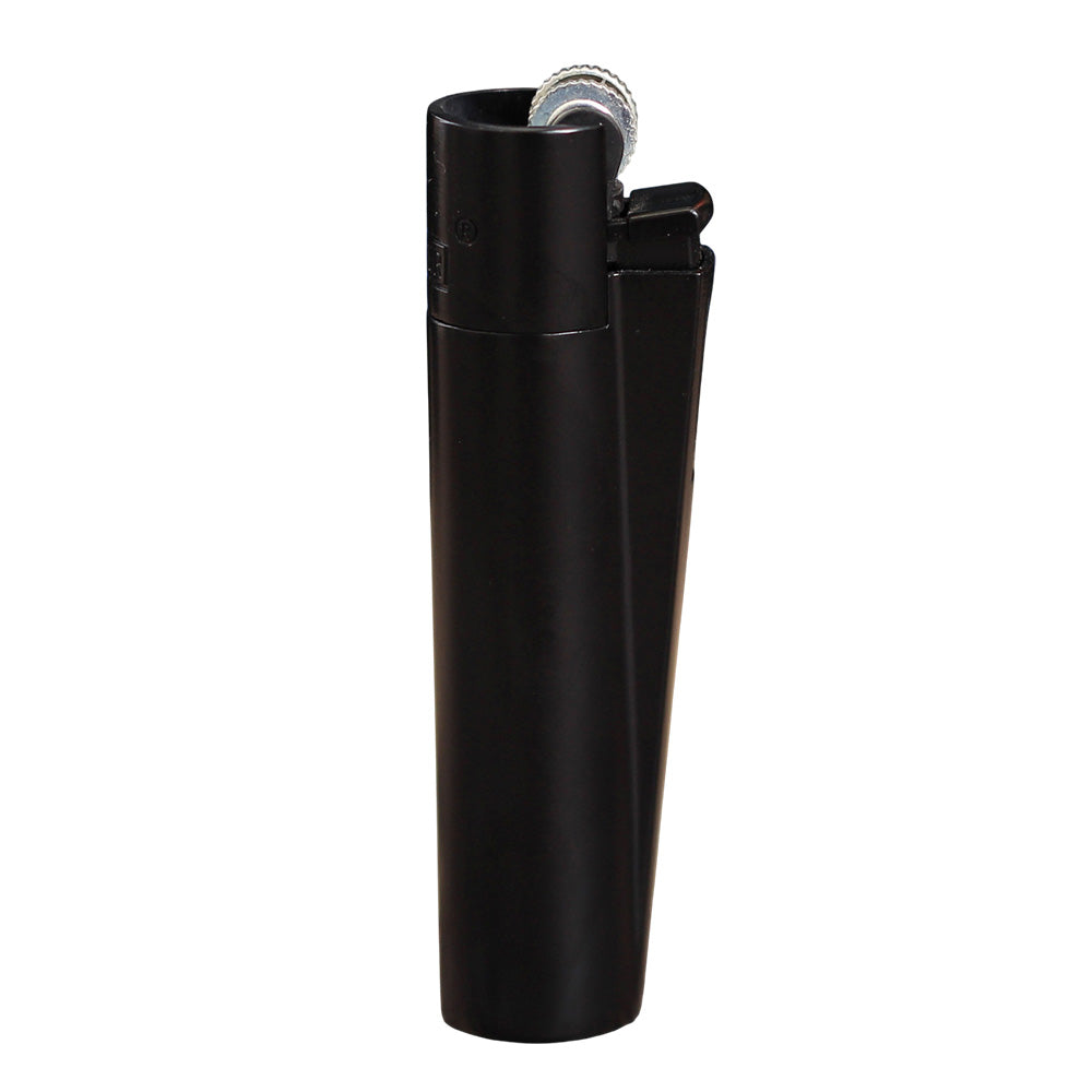 Clipper Feuerzeug – Schwarz Matt | Metallgehäuse (74 mm)