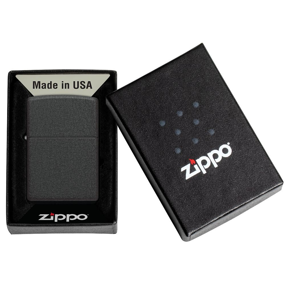 Zippo "Black crackle" | Benzinfeuerzeug - MANSHIT