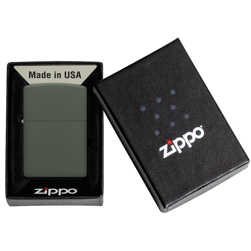 Zippo "Green matte" | Benzinfeuerzeug - MANSHIT