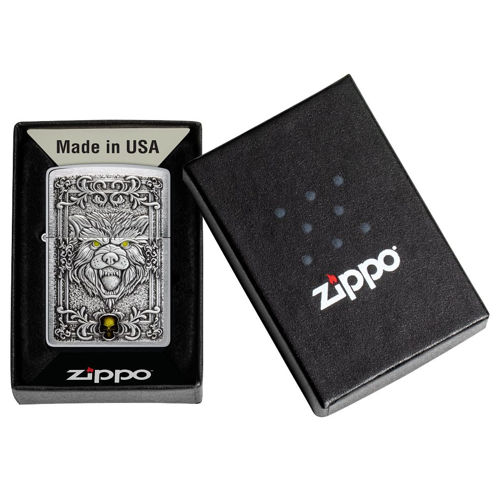 Zippo "Wolf emblem", Benzinfeuerzeug - MANSHIT