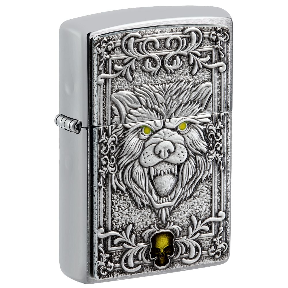 Zippo "Wolf emblem", Benzinfeuerzeug - MANSHIT