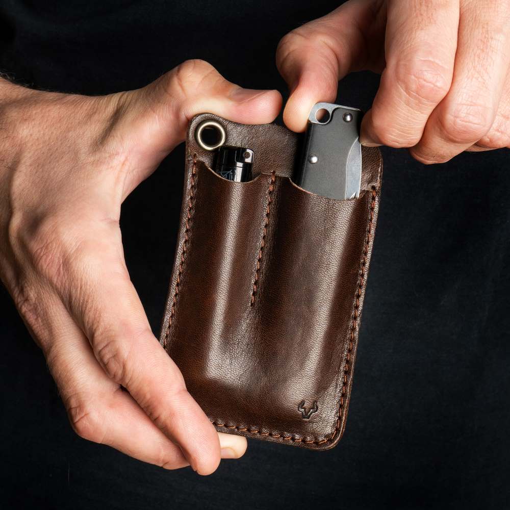 Manshit  RENEGADE | EDC-Tasche aus Rindsleder | Made in Germany - MANSHIT
