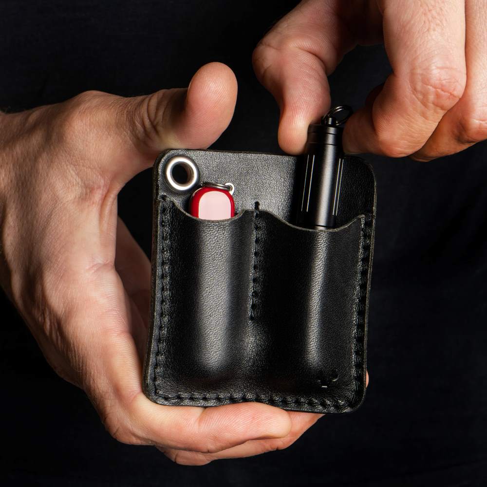 Manshit BULLET | EDC-Tasche aus Rindsleder | Made in Germany - MANSHIT